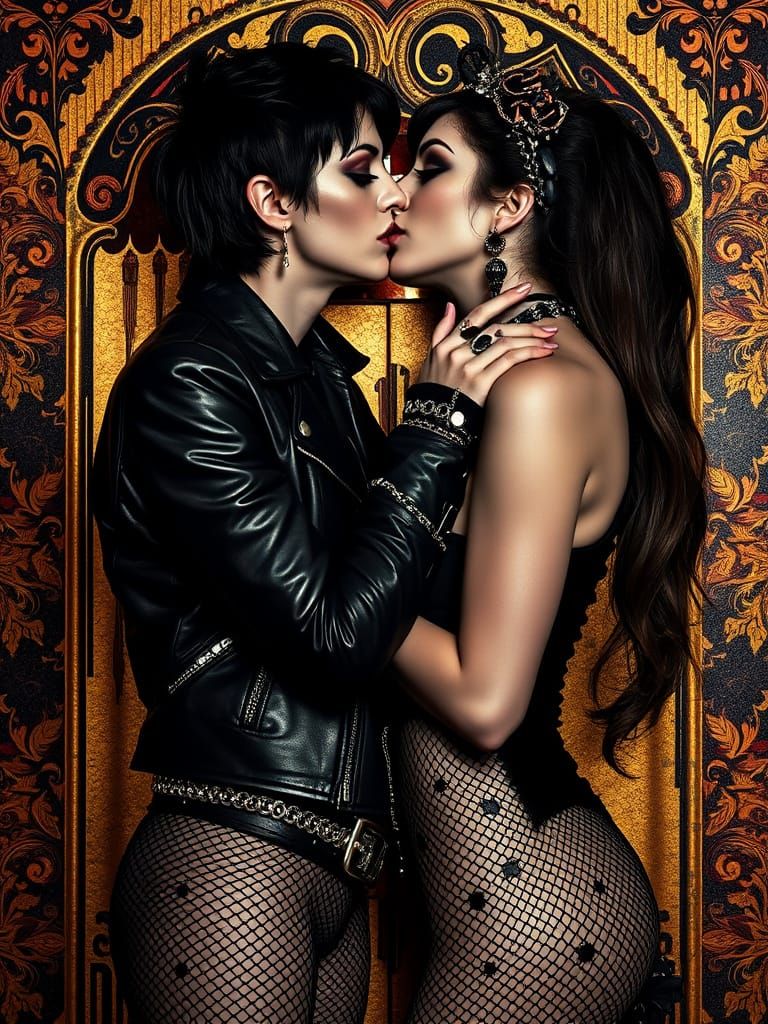 Gothic Punk Rock Kiss