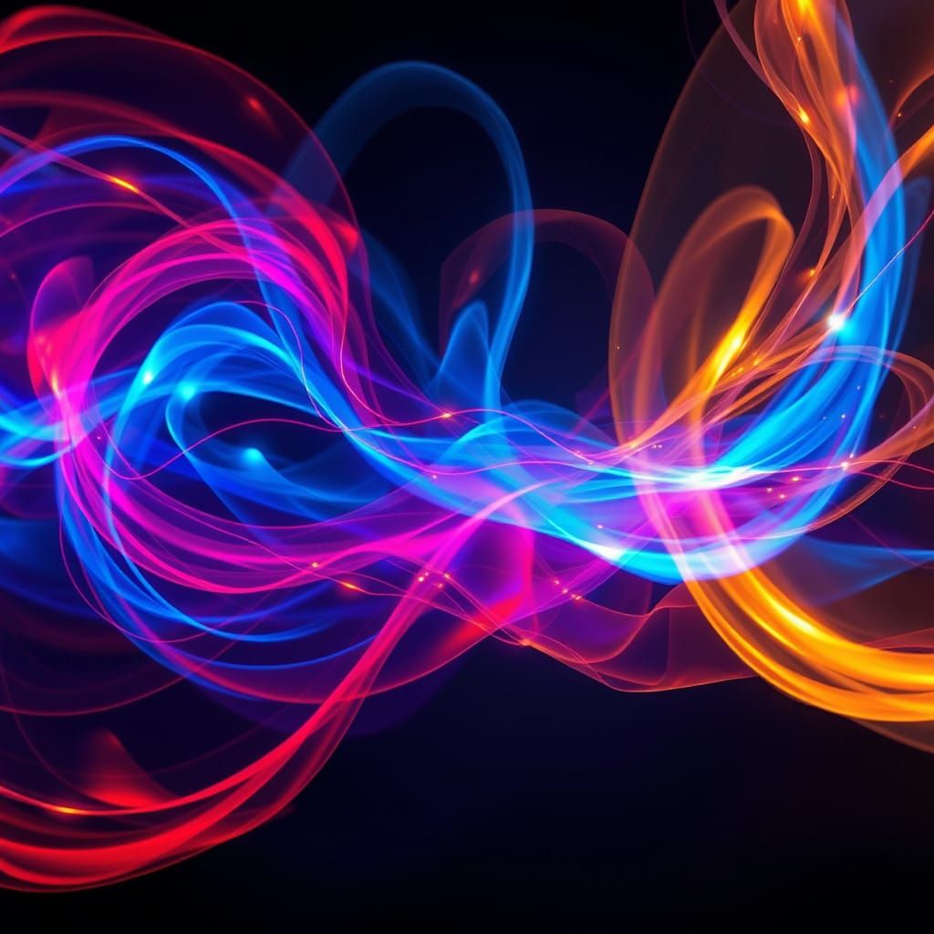 Electric Dreamscapes in Neon Hues