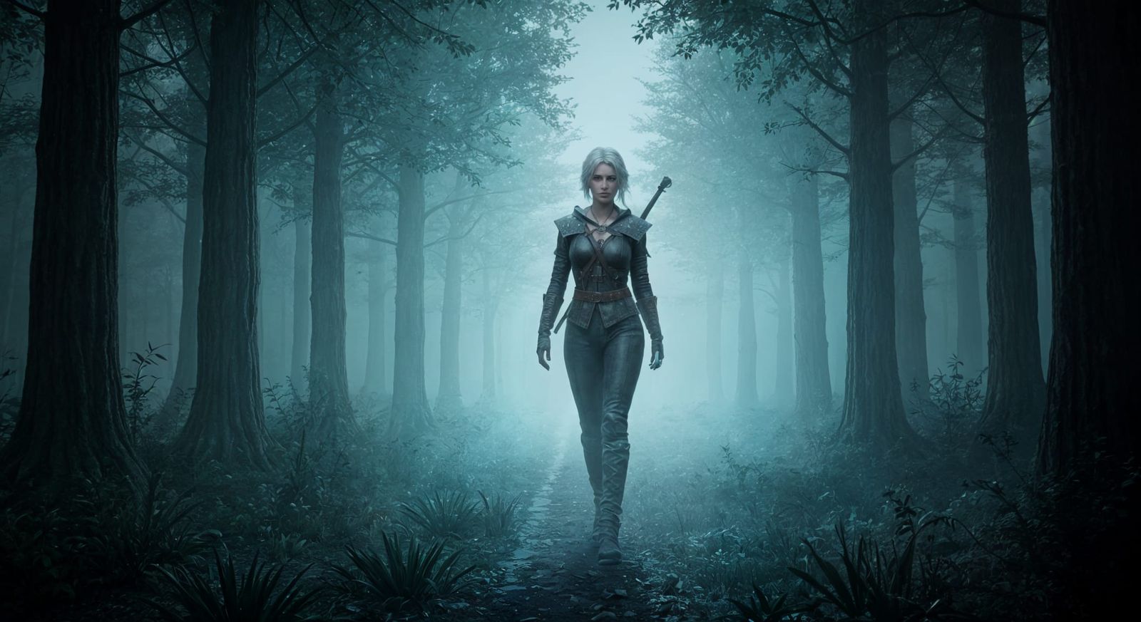 Ciri Witcher 3 Character in Mystical Fantasy Style