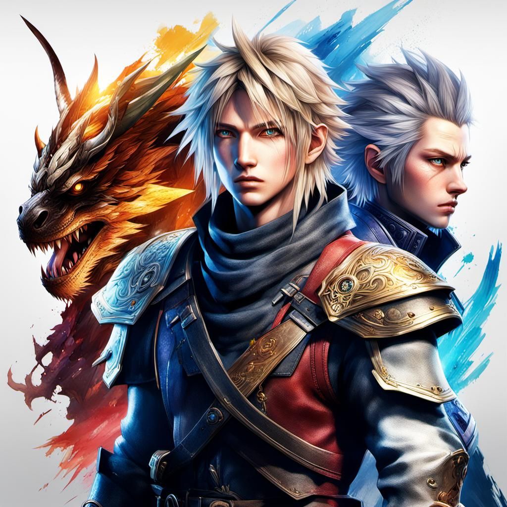 Hyperrealistic Final Fantasy Character Concept Art