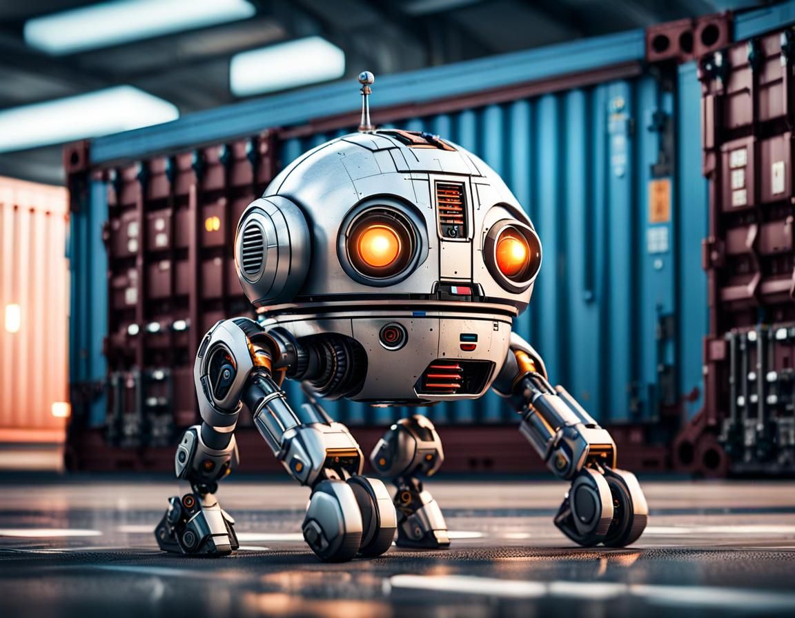 Adorable Baby Attack Droid Emerges in Hangar