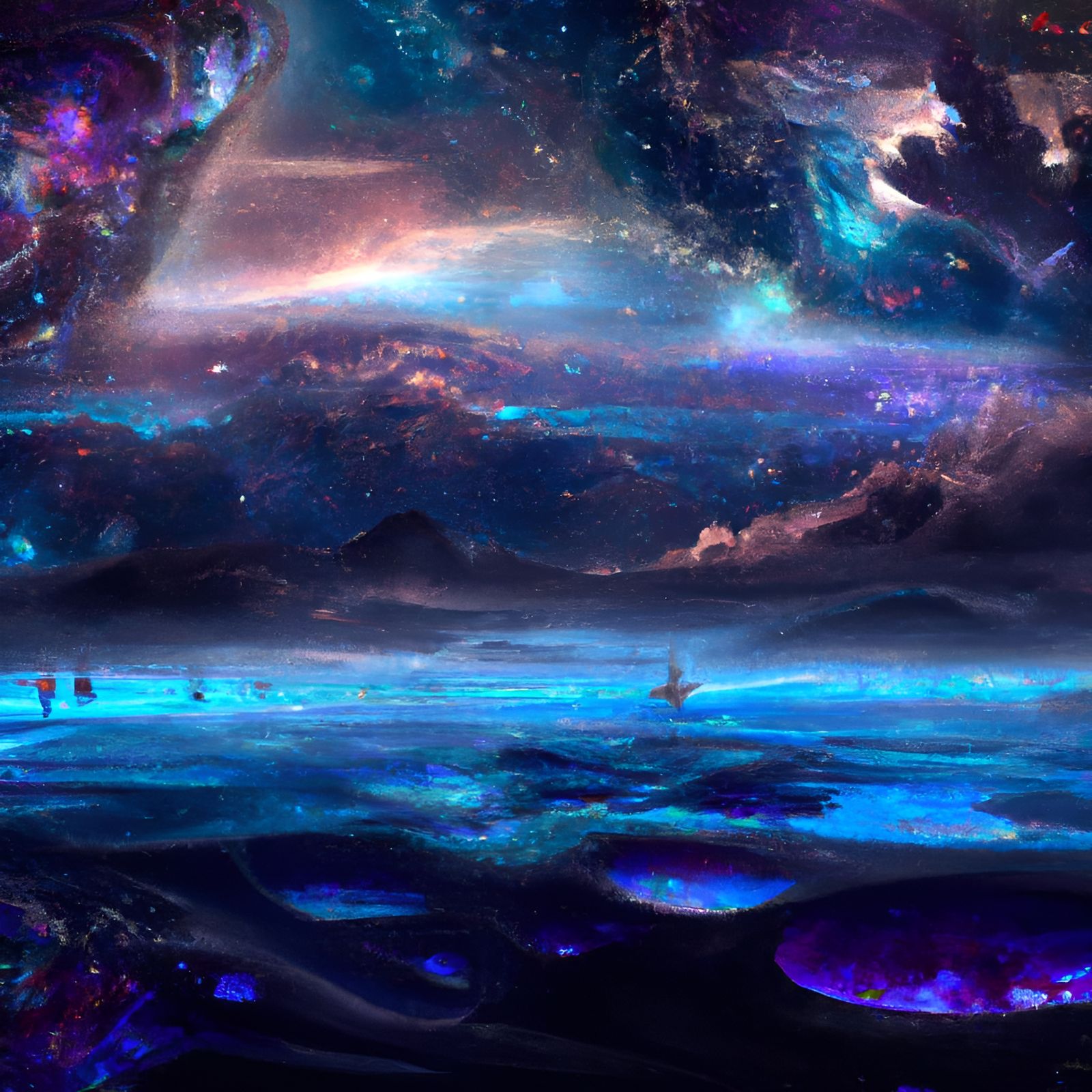 Entangled Cosmic Landscape in Deep Color