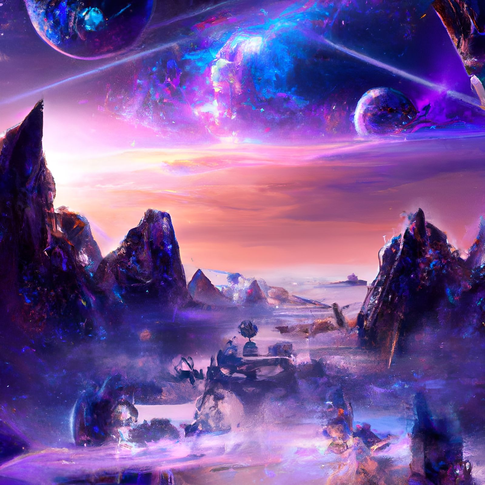 Magnificent Detailed Landscape in Hyperrealism