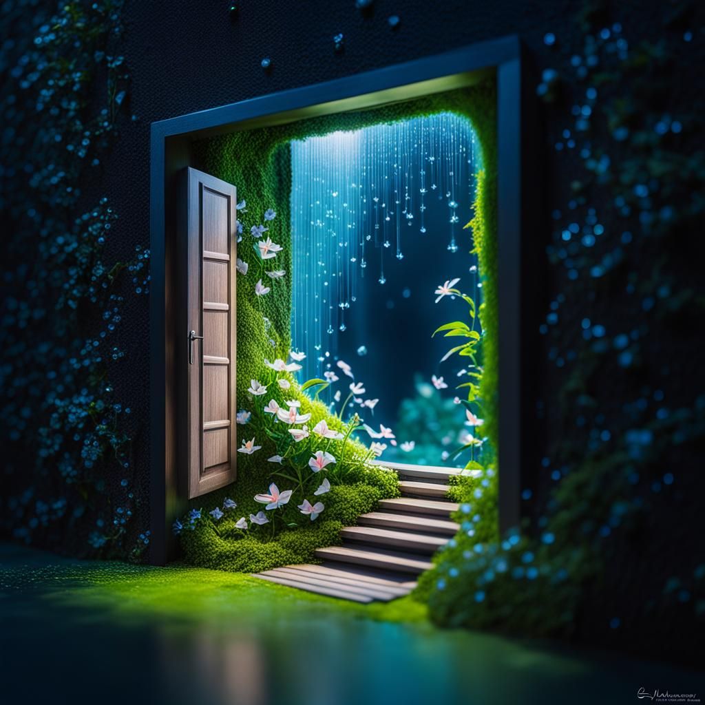 Dioramatic Tiny Door Fantasy Photo
