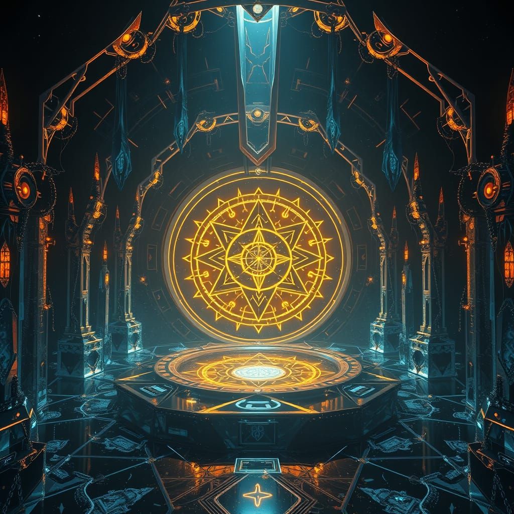 Chamber of Living Code: Digital Matte Painting