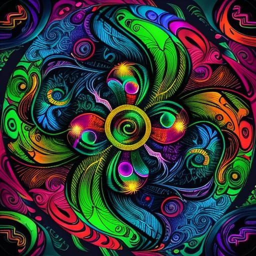 Psychedelic Cartoon: 808 Cannabis Stoner Characters