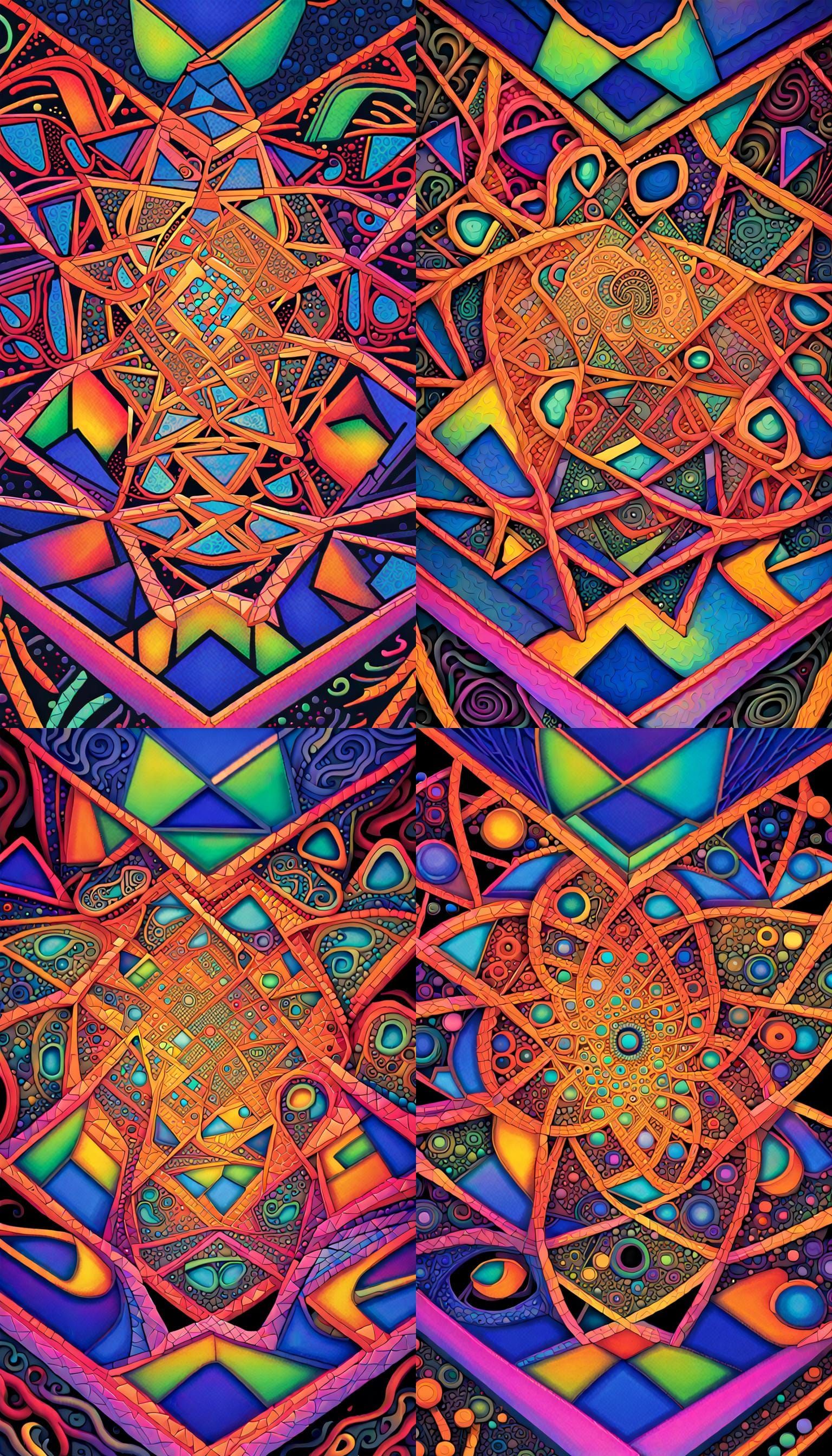 Zentangle Iridescent Masterpiece 
"The Universe is my Favori...