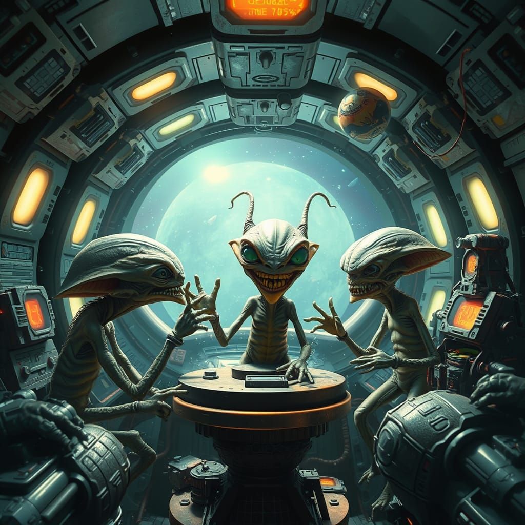 Bizarre Alien Encounter in a Cosmic Wonder