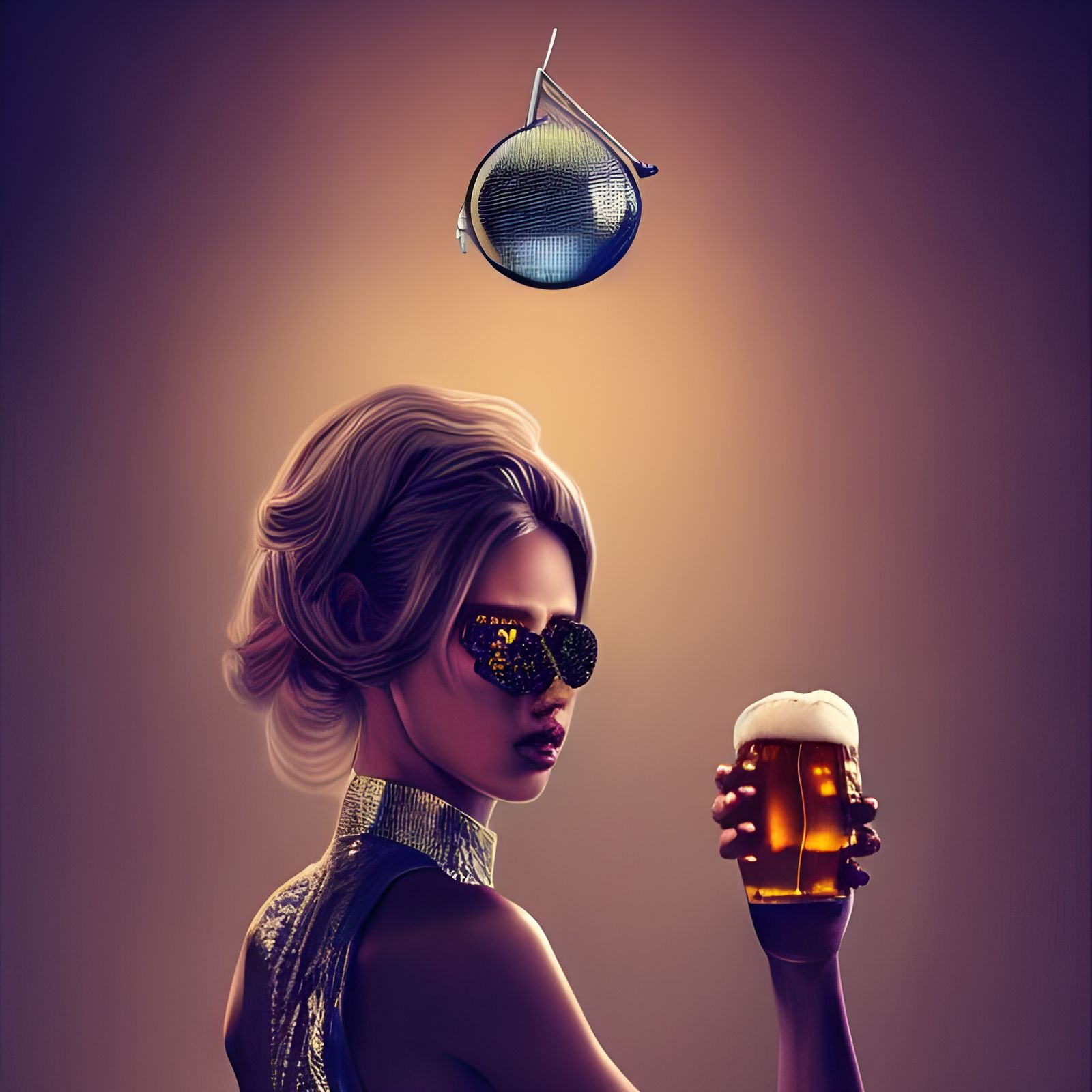 Hyperdetailed Party Scene in Digital Illustration Style