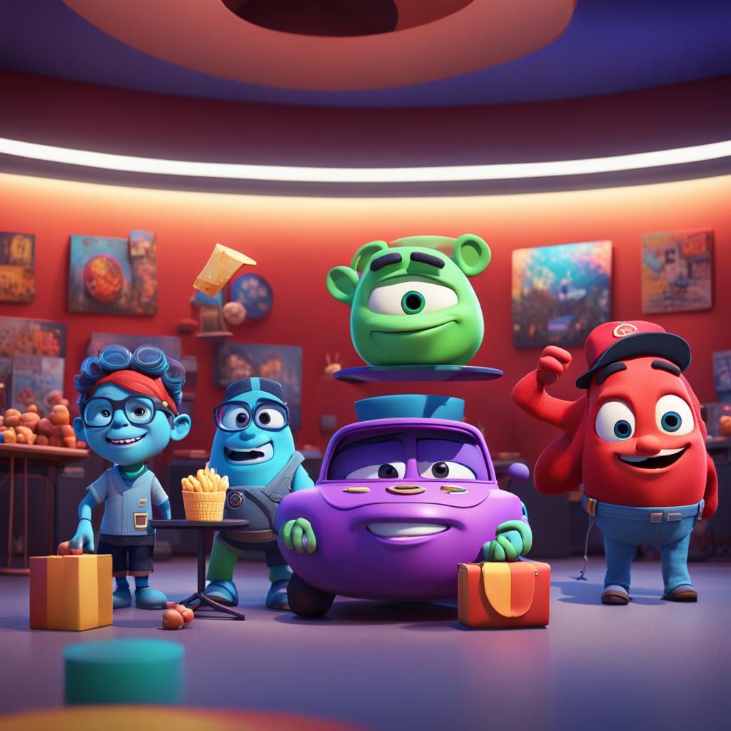 Cinematic 3D Art in Pixar Disney Style