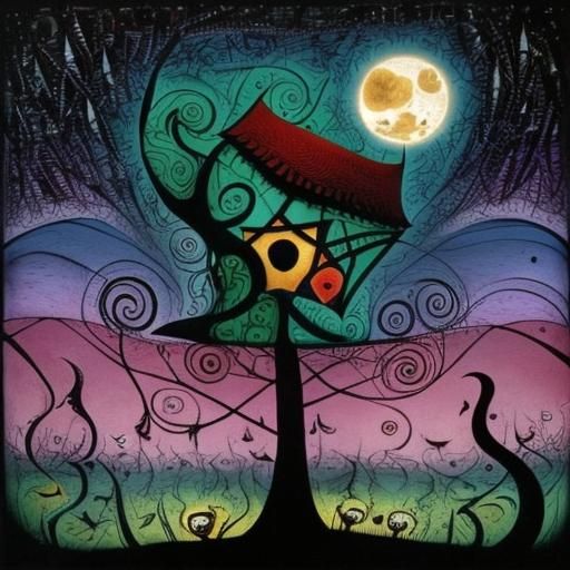 Surreal Lost Love: Abstract Expressionist Painting