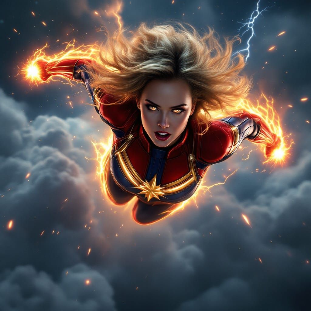 Captain Marvel Soars Through the Cosmos in Epic Cinematic St...