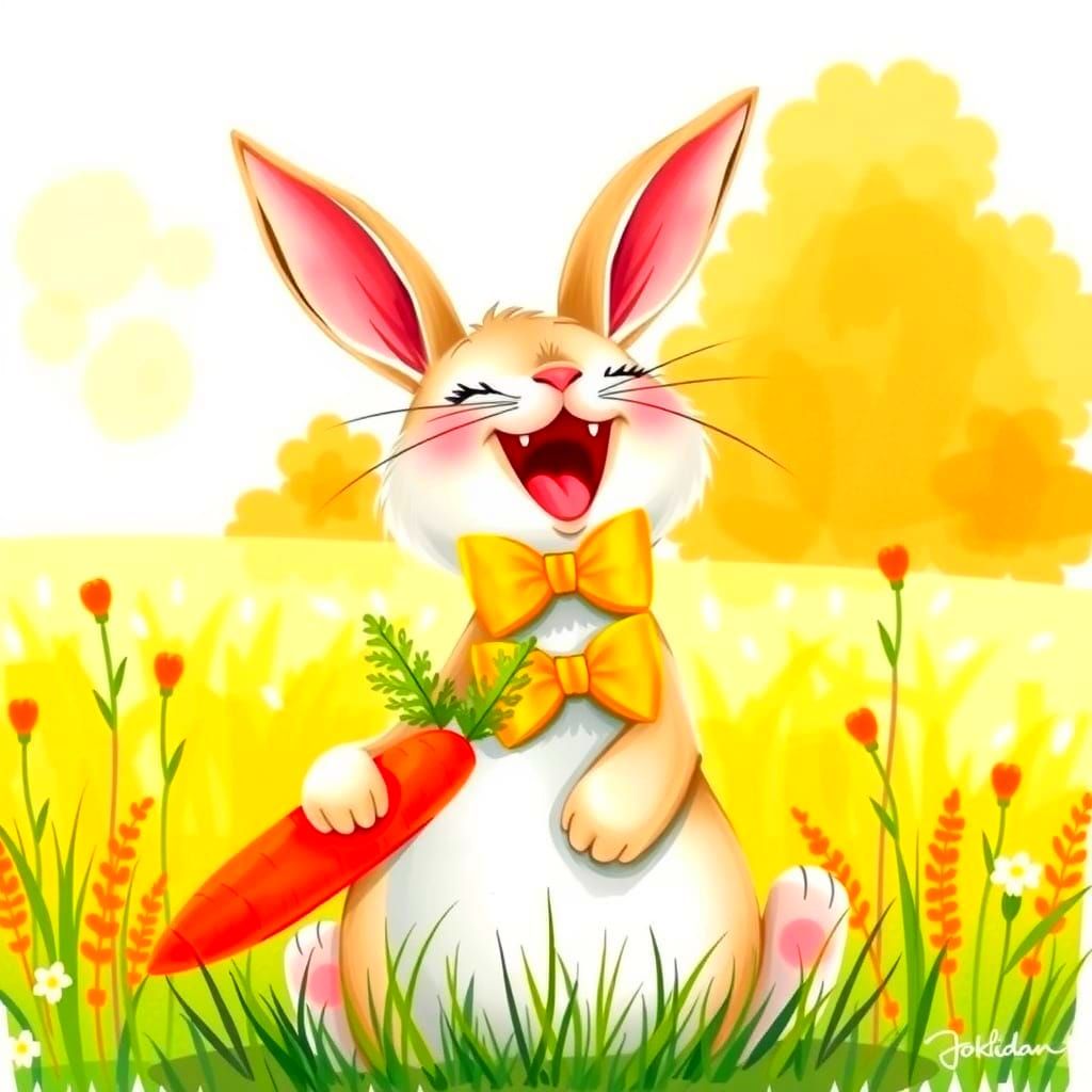 Laughing Bunny Image