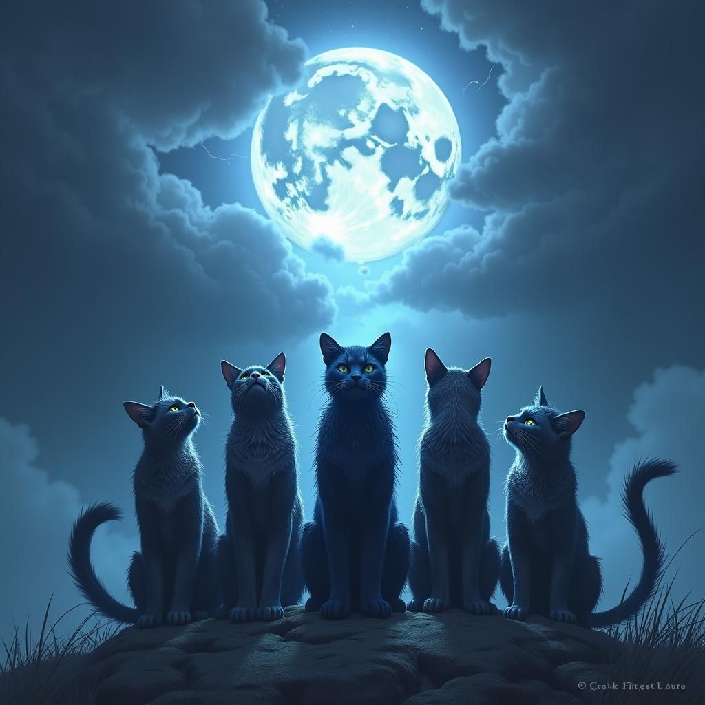 Dramatic Book Cover Art: Warrior Cats United