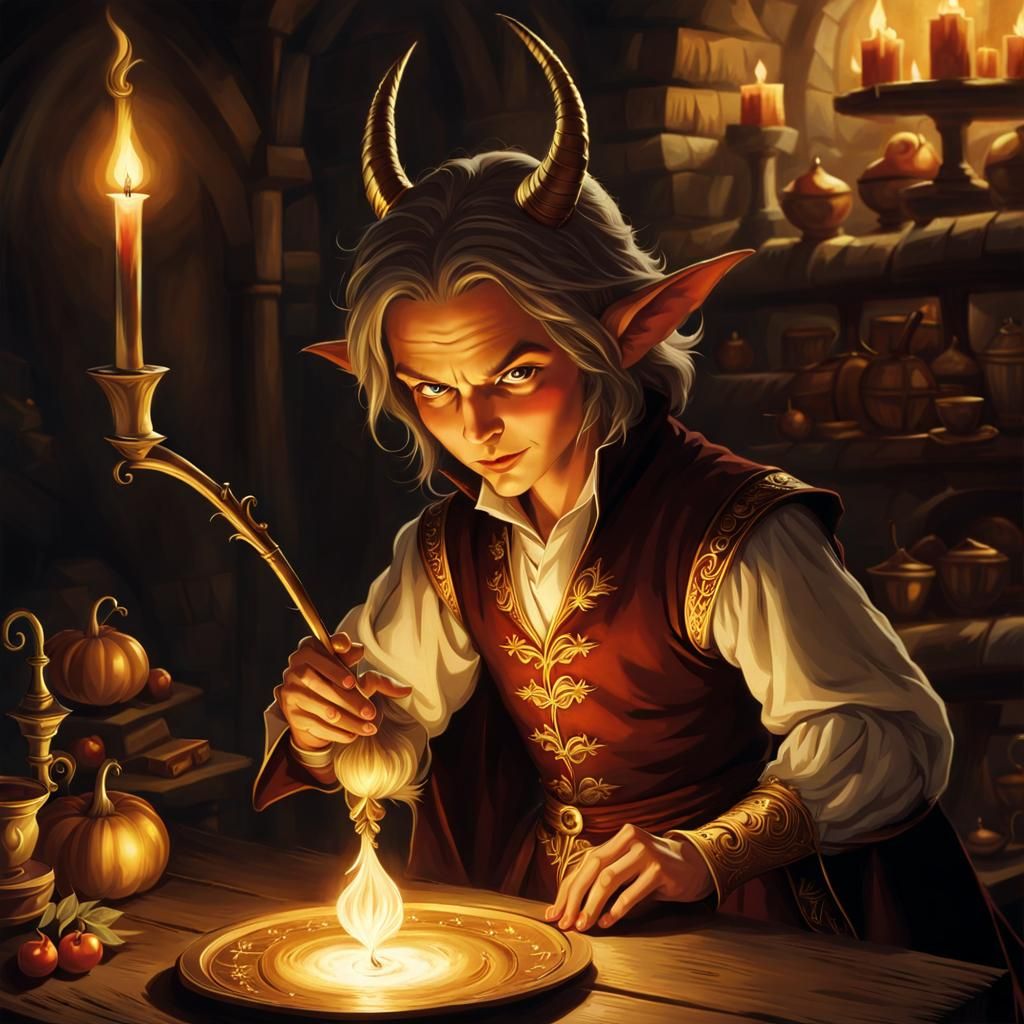 Rumpelstiltskin Spins Straw into Gold