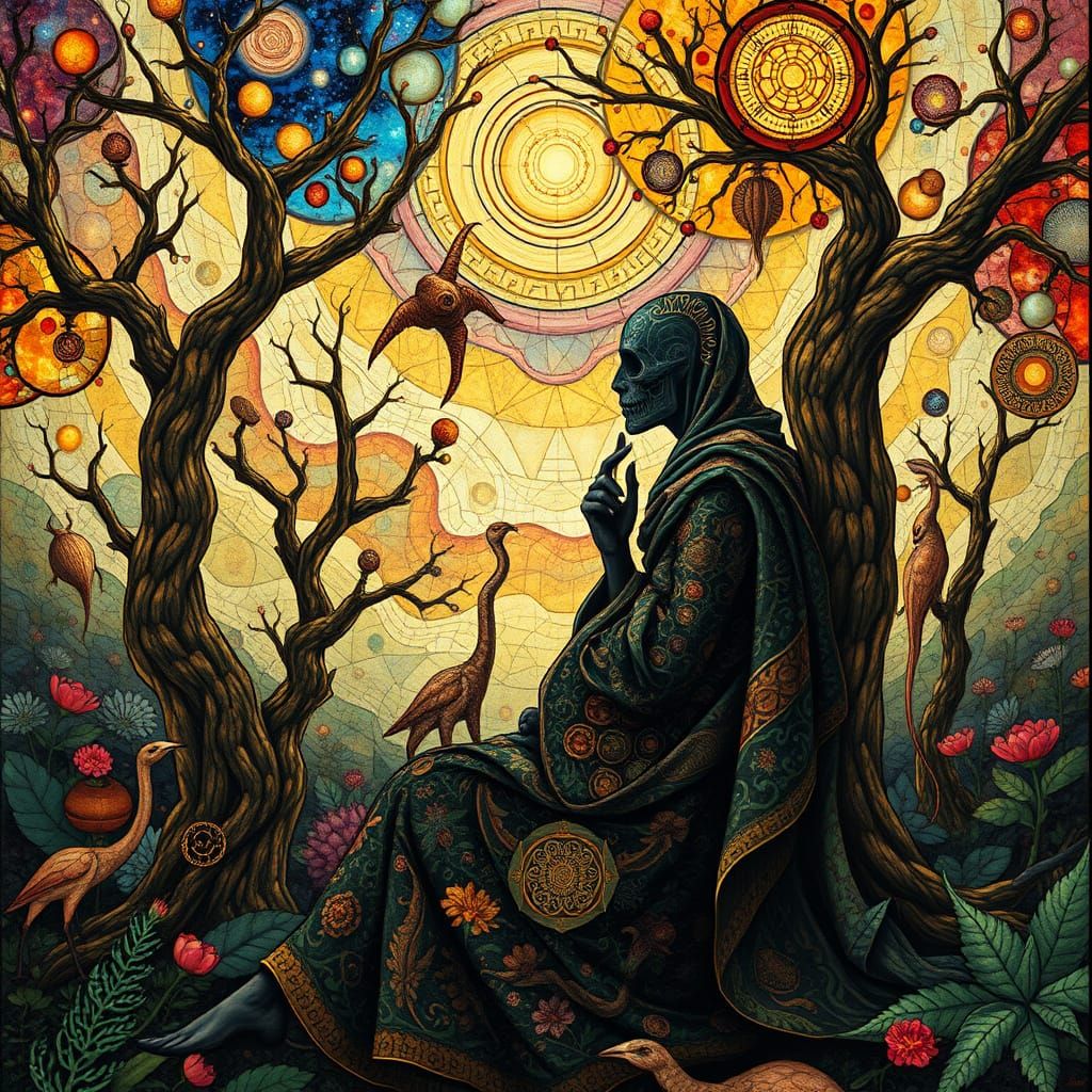 Cosmic Café: Surreal Geometry and Psychedelic Art