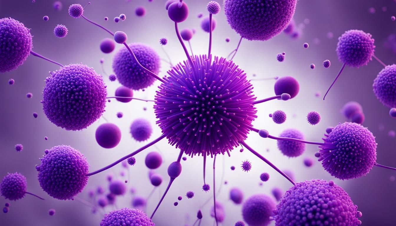 Violet Flower: Microscopic Realm to Outer Space