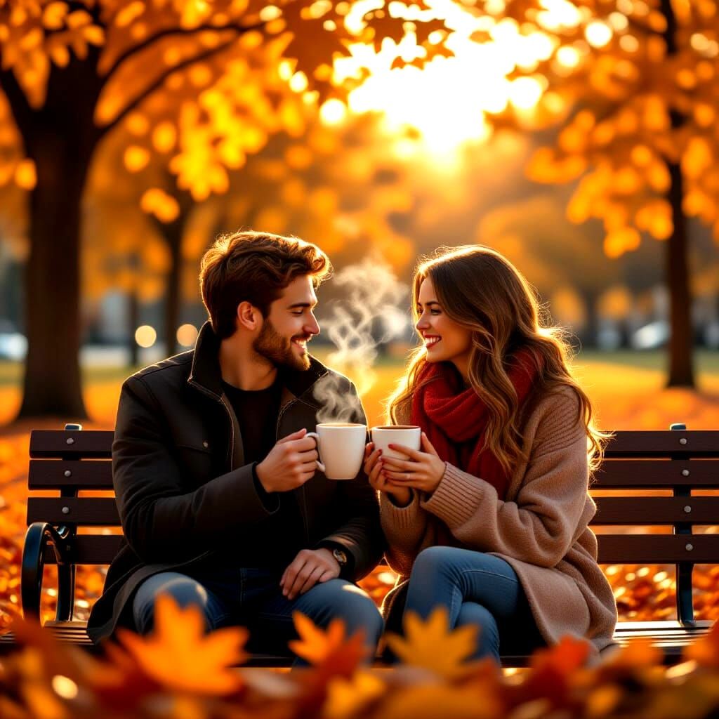 Cozy Autumn Date Night in Golden Hour