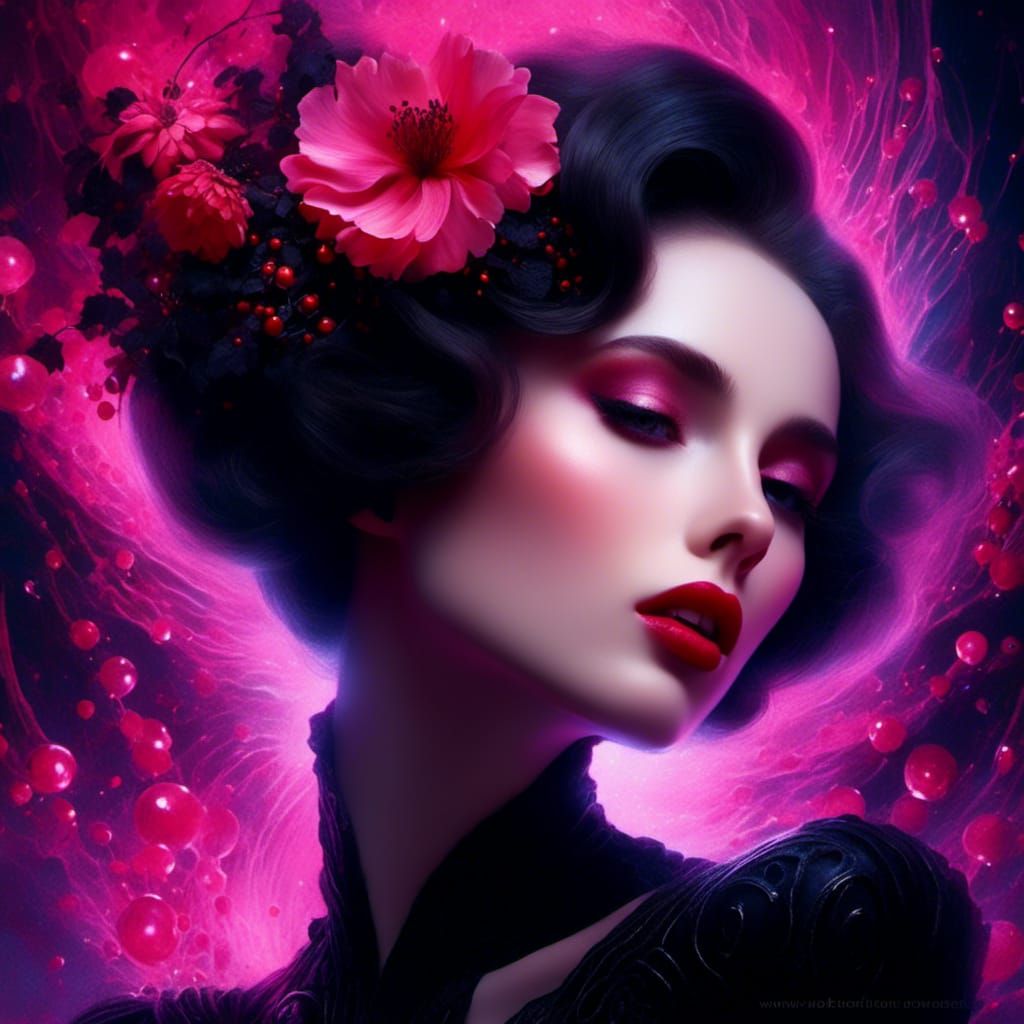 Elegant 1930s Noir Portrait of a Woman