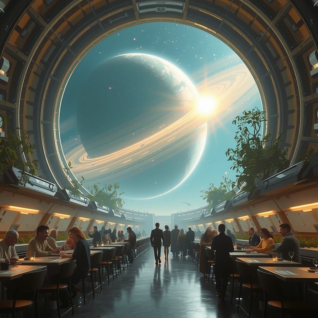 Majestic Starship Cafeteria in Cosmic Wonder