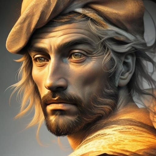 Handsome Man Portrait with Rembrandt Lighting