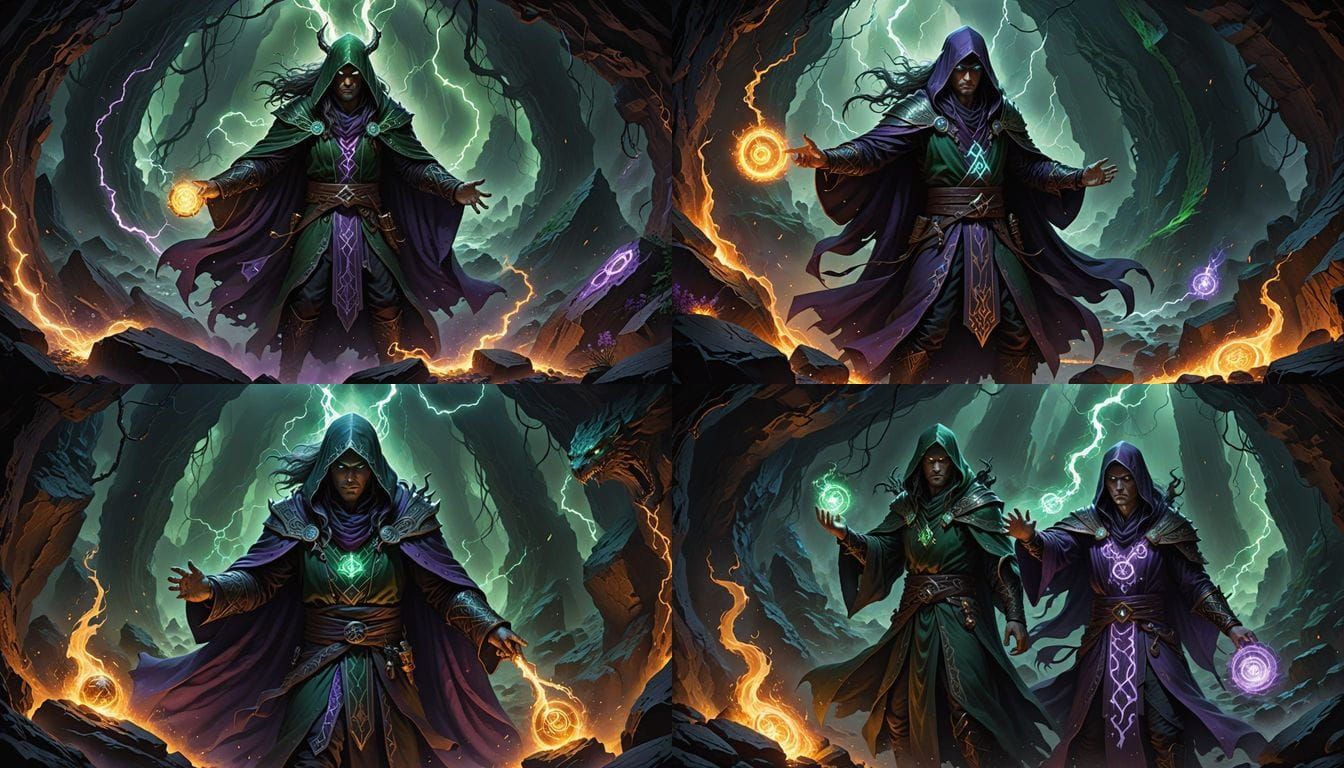 Warlike Warlock Unleashes Arcane Fury