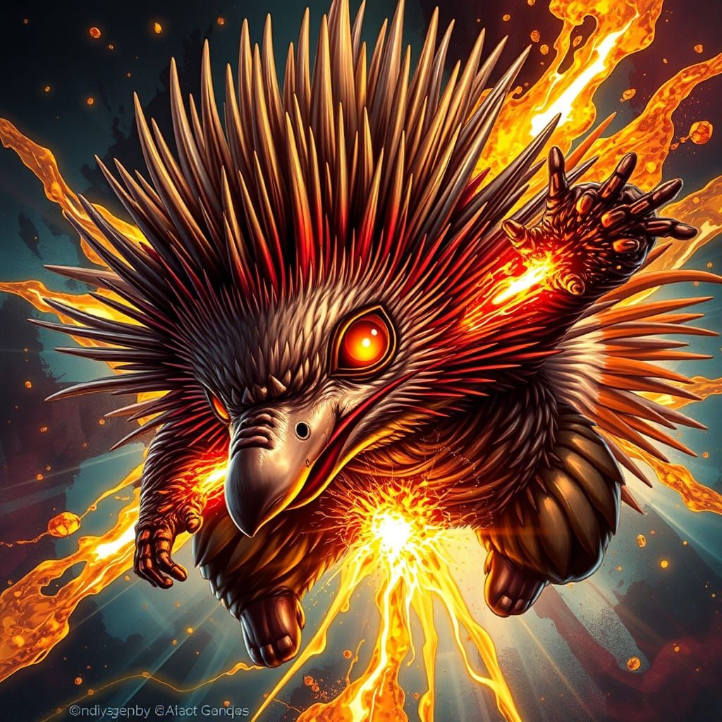 Hyperrealistic Super Echidna Concept Art
