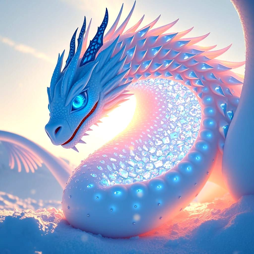 Diamond Dragon in Iridescent Glory
