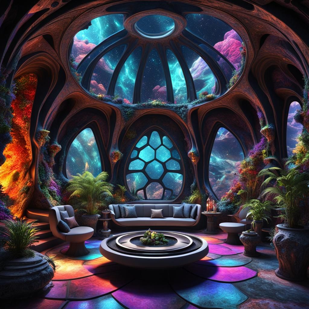 Spaceship living room