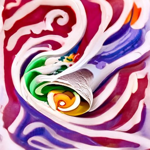 Vibrant Candyland Wonderland in Gouache Style