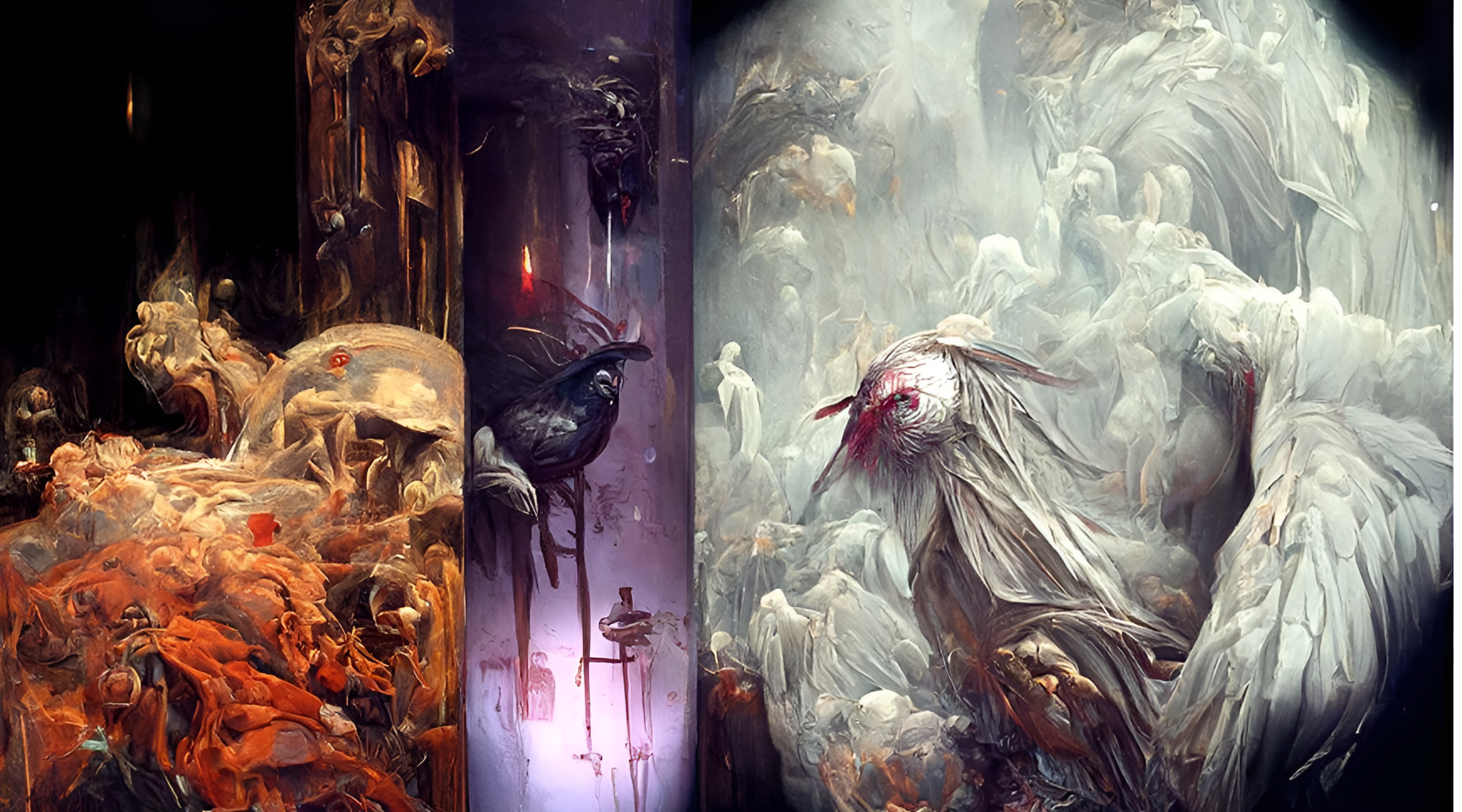 Fallen Angel Lucifer in Dark Cosmic Horror Style