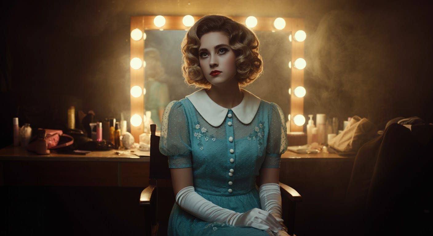 Classic Hollywood Glamour in a Dazzling 1960s-Style Backstag...