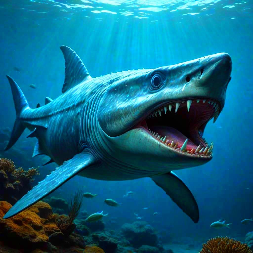 Ancient Shark-Like Helicoprion Emerges from Deep-Sea Abyss