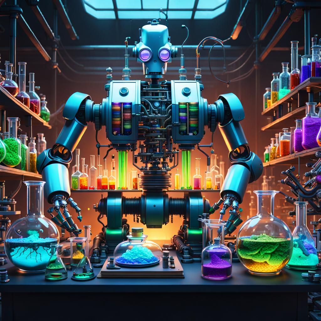 Maximalist Robot Scientist in a Hyperdetailed Lab