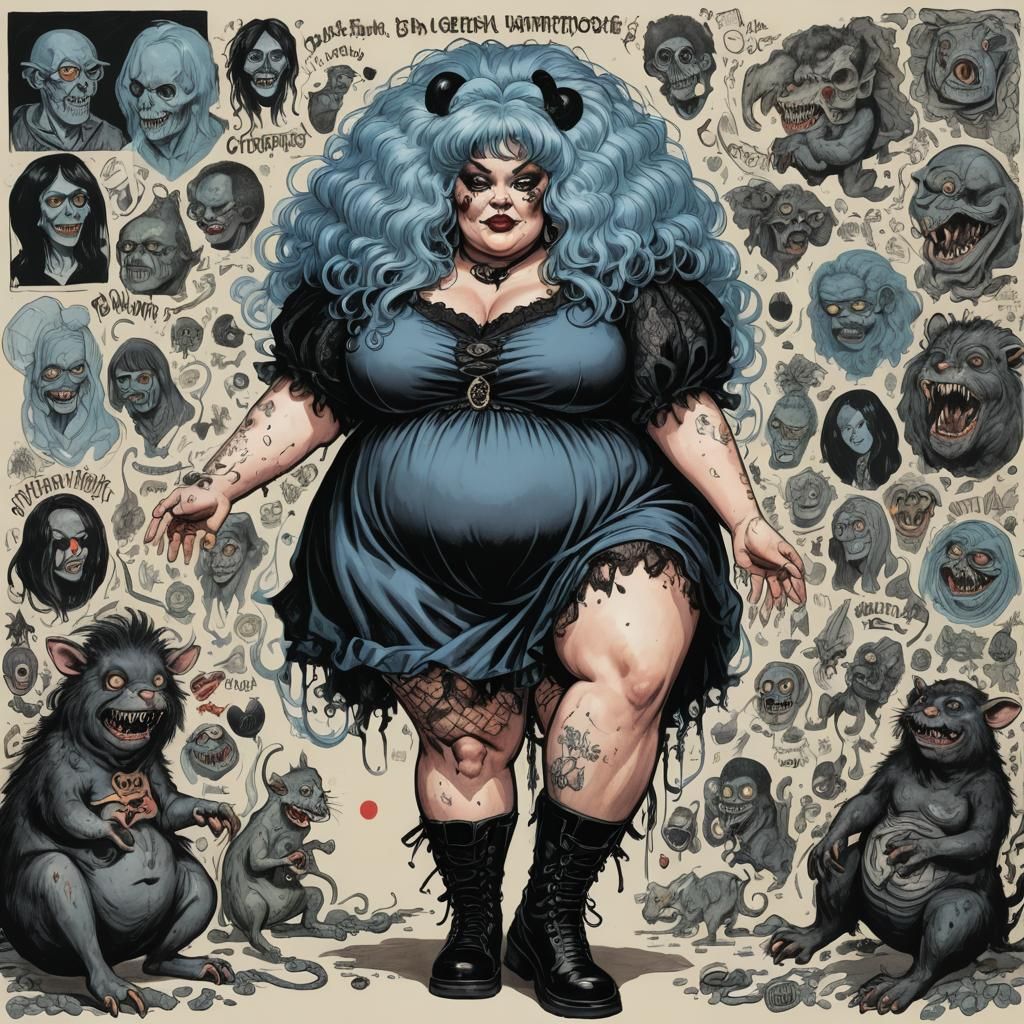 Gothic Enchantress Meets Super-Villainess in Maximalist Art