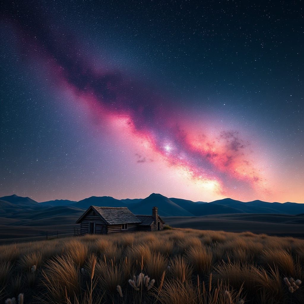 Ethereal Milky Way Panorama at Night