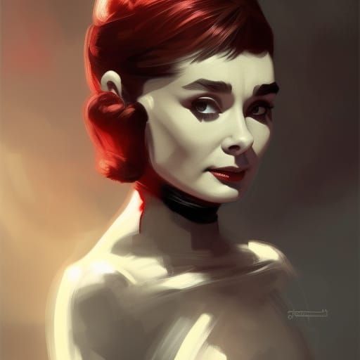Audrey Hepburn as a Sith Lord: 8K Portrait