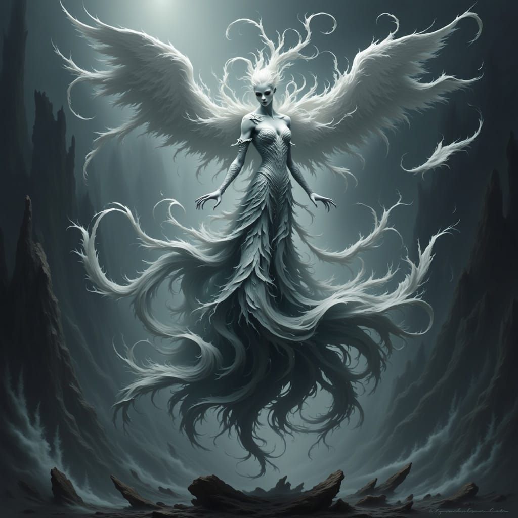 Ethereal Wisps Dancing in a Shattered Reality