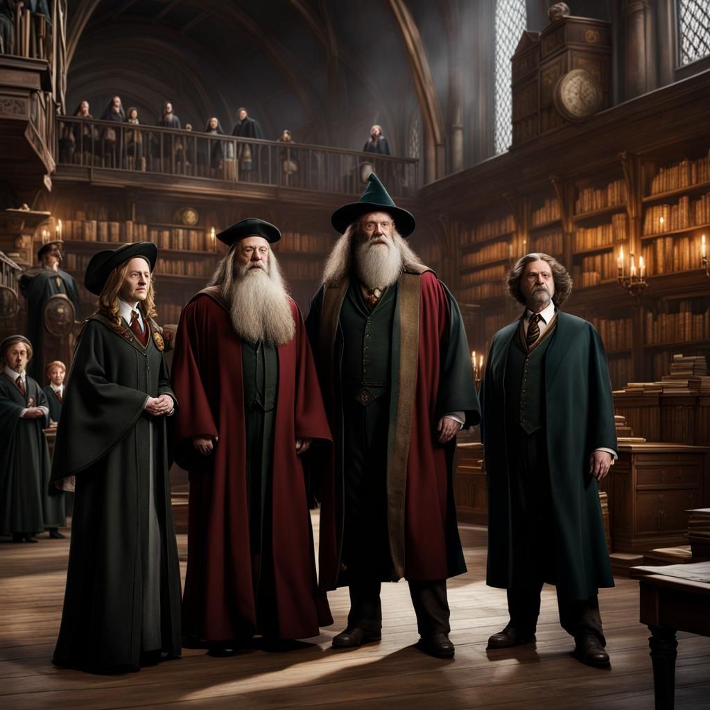 Harry Potter Group Photo at Hogwarts