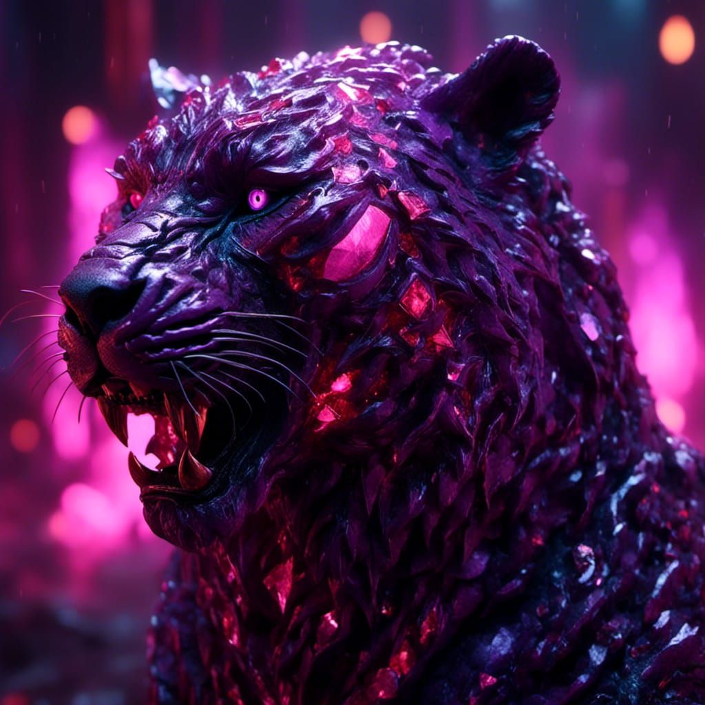 Demonic Hybrid Lava Creature in Hyperrealistic Dark Art