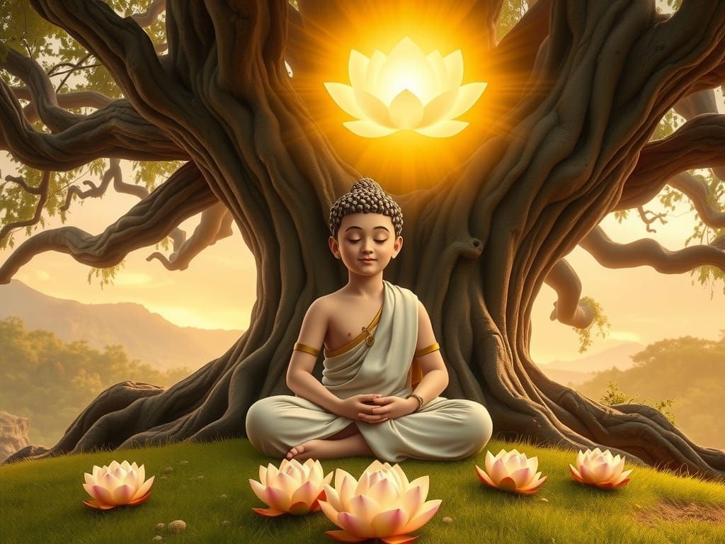 Prince Siddhartha in Enlightened Serenity