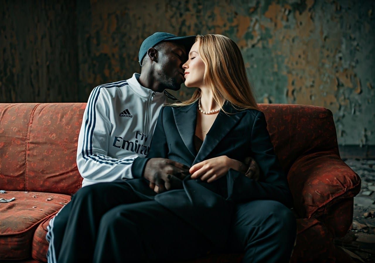 Elegant Danish Woman in Old Hollywood Glamour