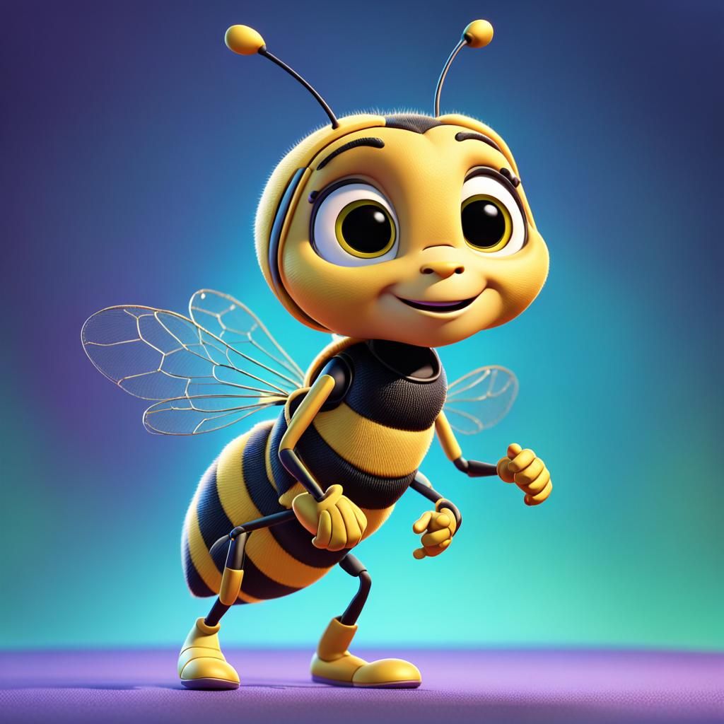 Maya the Bee: 3D Digital Art