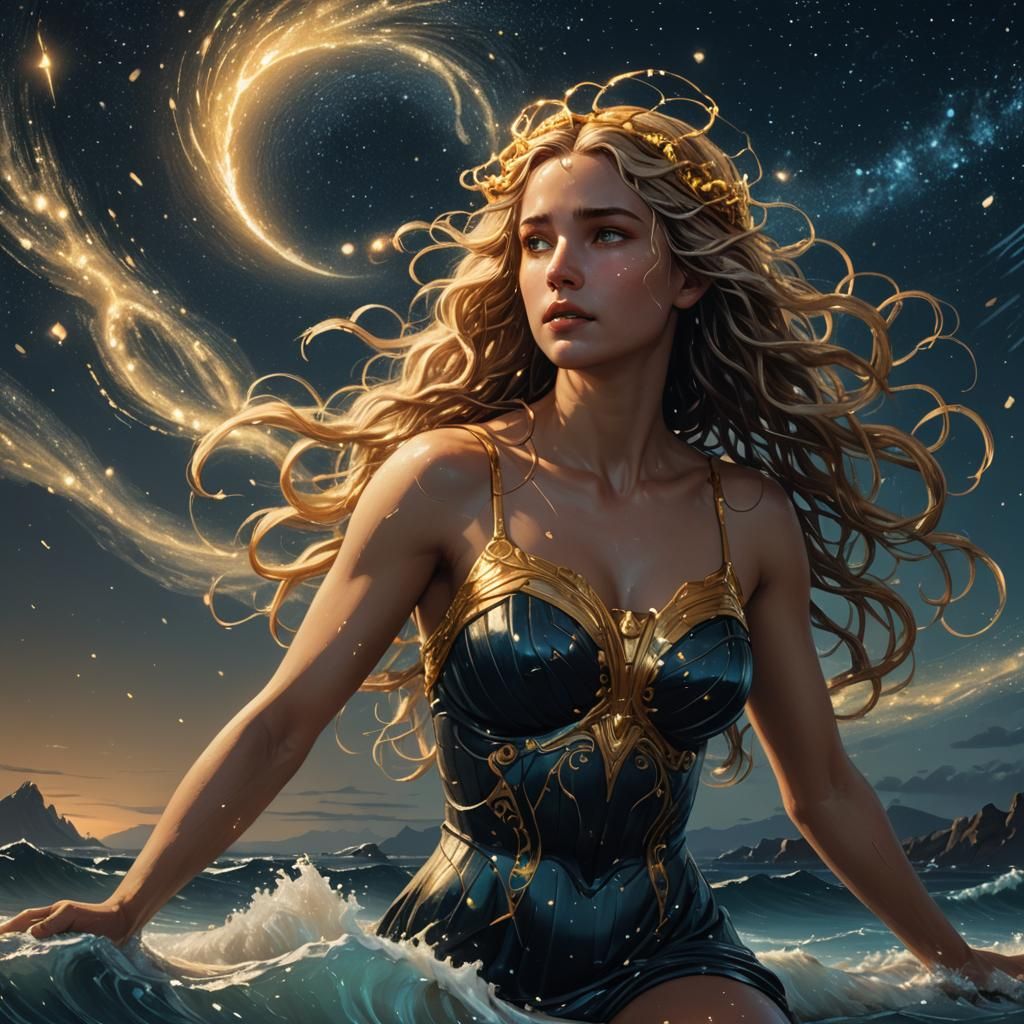 Aphrodite Rises from the Starry Sea