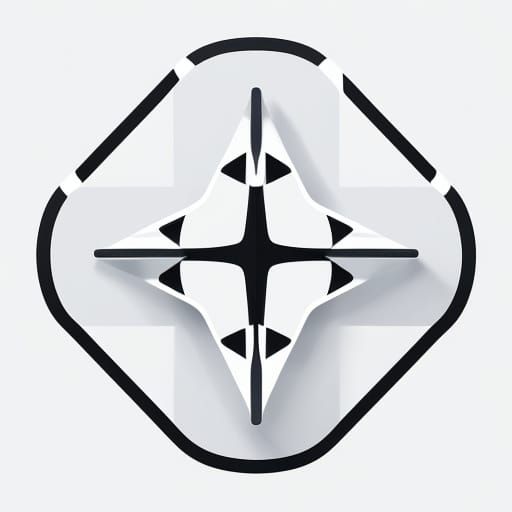 Modern Minimalist Esports Icon with Geometric Shapes