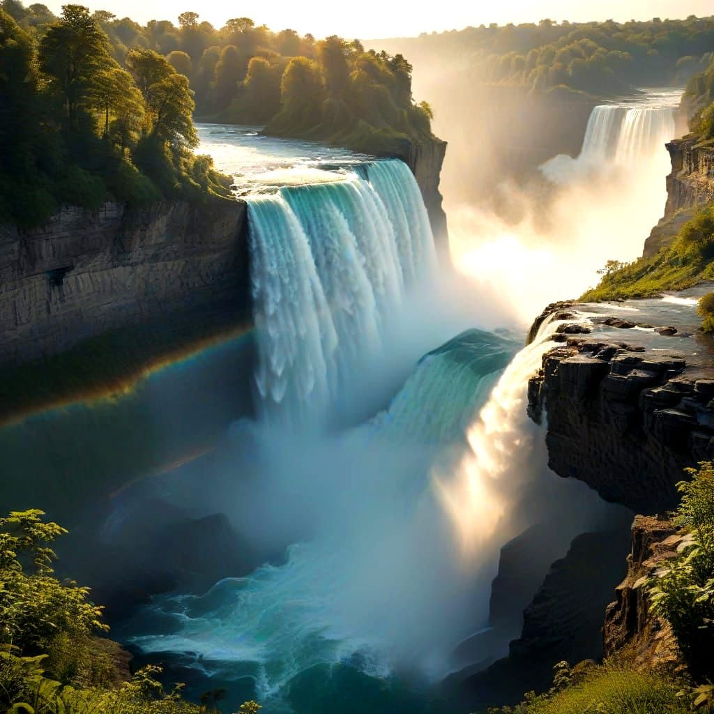Majestic Niagara Falls in Impressive Scale