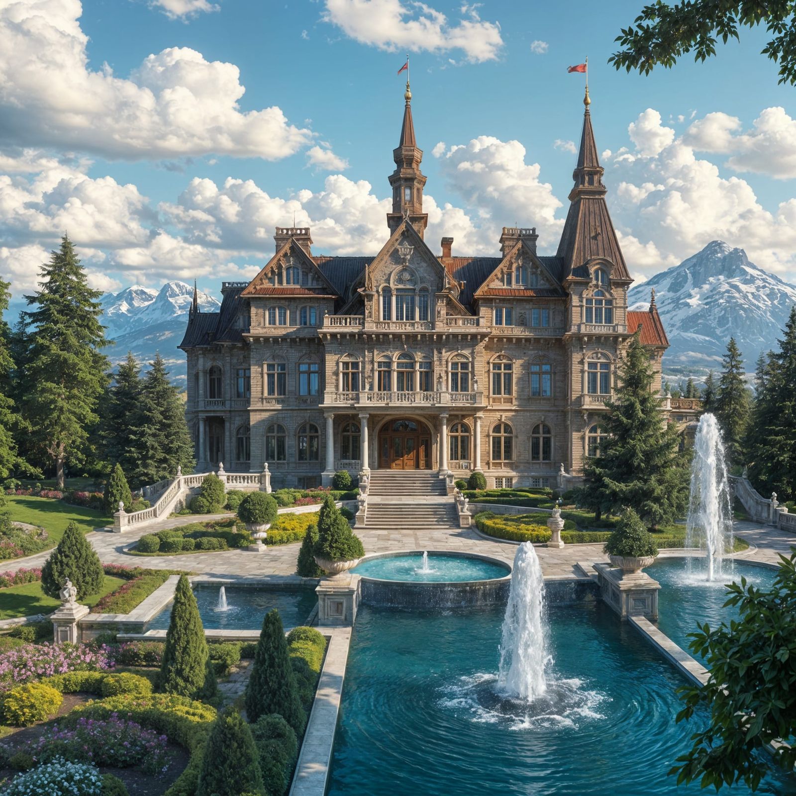 Scandinavian Fantasy Palace in Grand Northern Style