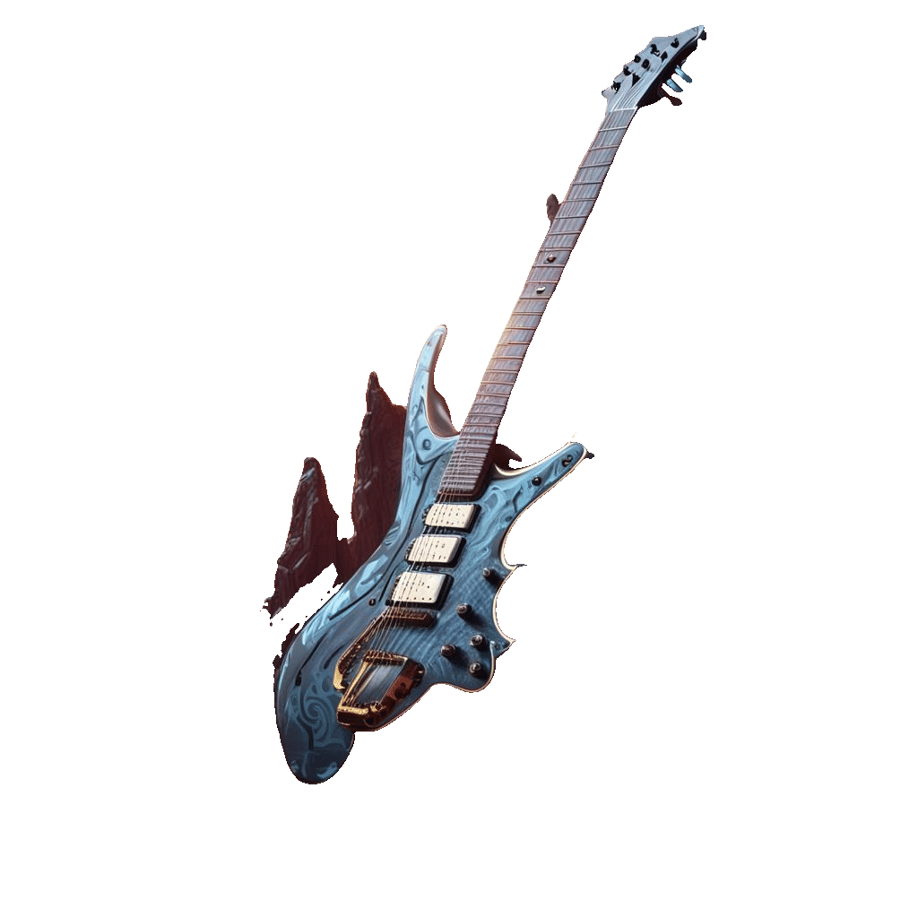 Heavy Metal Guitar in Space: Digital Art