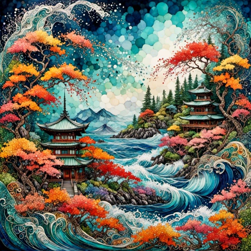 A stormy day in japan