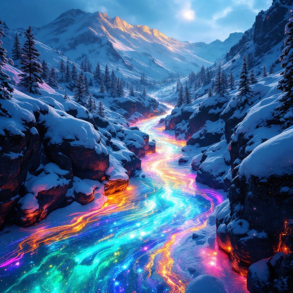 Cosmic River of Healing Flows Down Mount Shasta